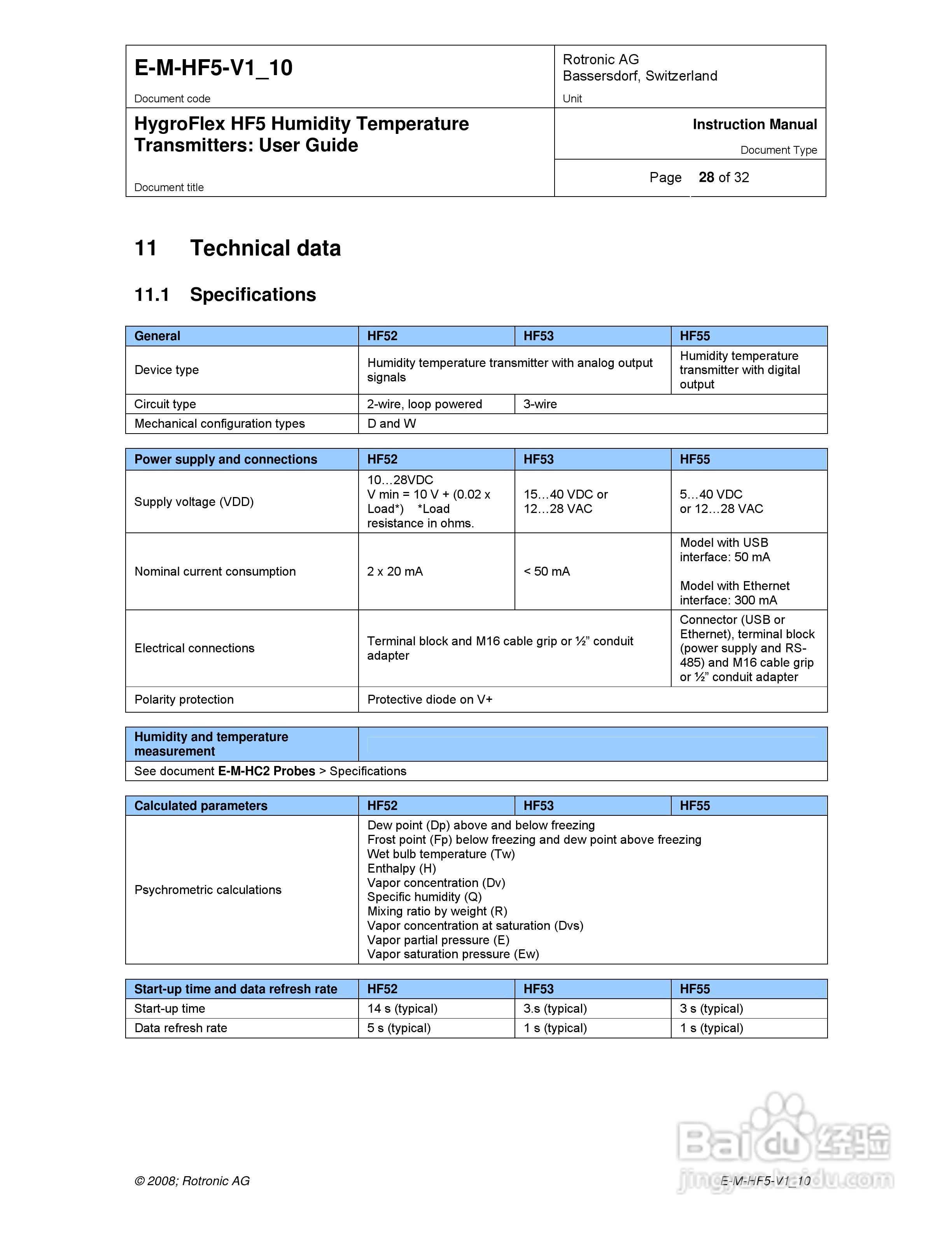 HF5工业温湿度变送器操作手册:[3]