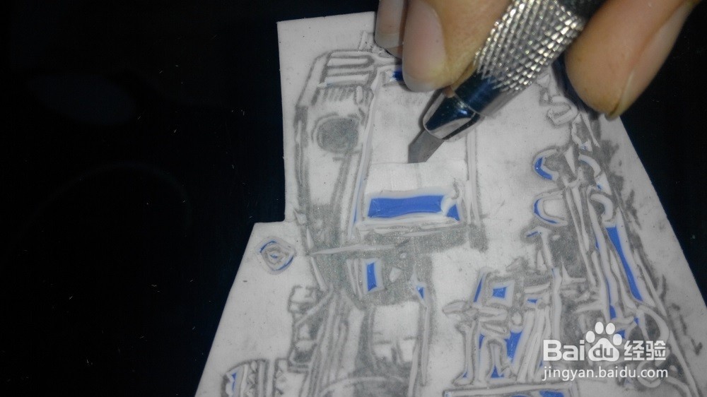 手工橡皮章之火车橡皮章