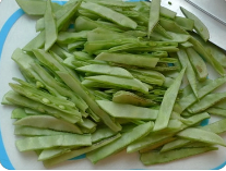 如何做尖椒扁豆丝