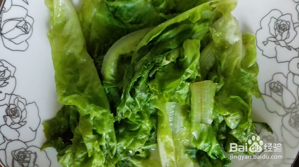 凉拌芝麻蒜蓉生菜