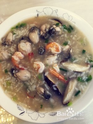 生蚝大虾粥的做法