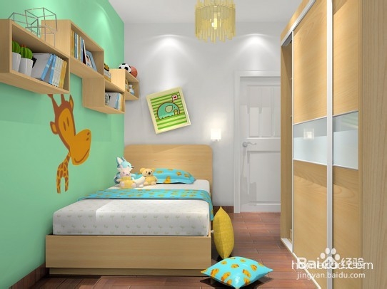 色彩装饰出来的儿童房间效果图