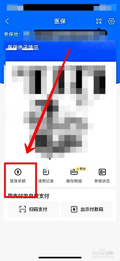 支付宝如何查医保卡余额