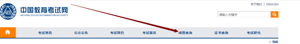 英语四六级成绩查询.