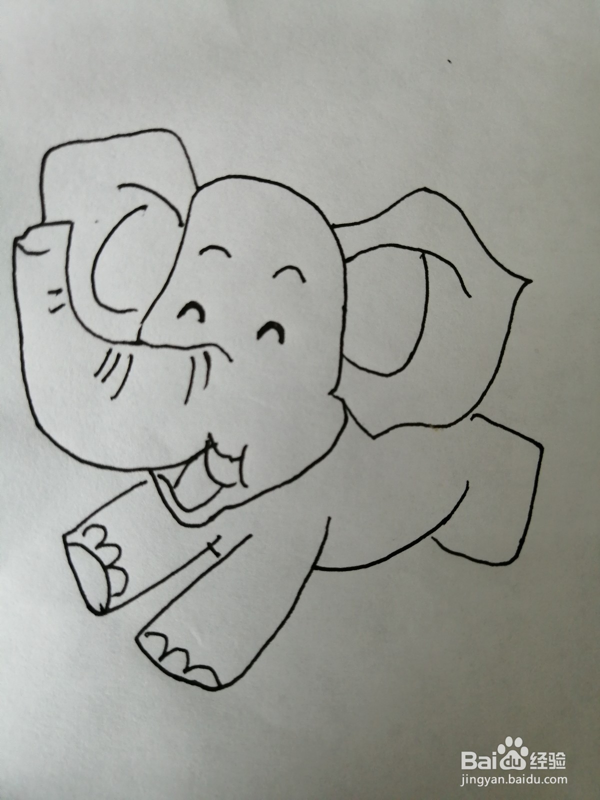 大象简笔画怎么画