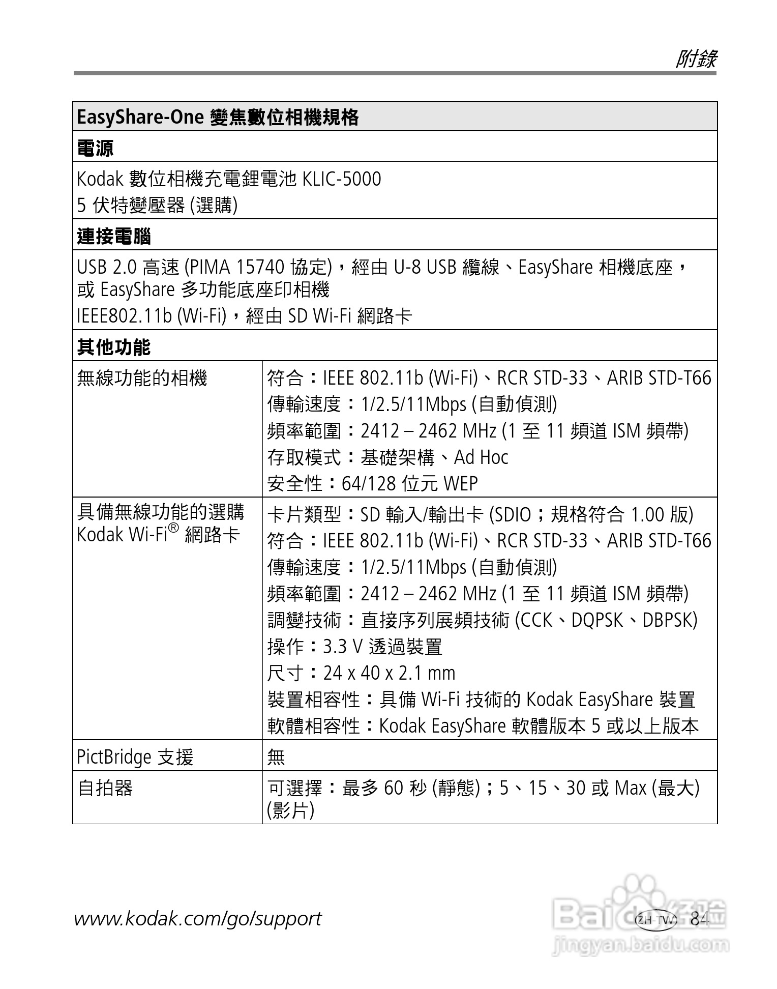 Kodak EasyShare-One 变焦数位相机使用说明书:[10]