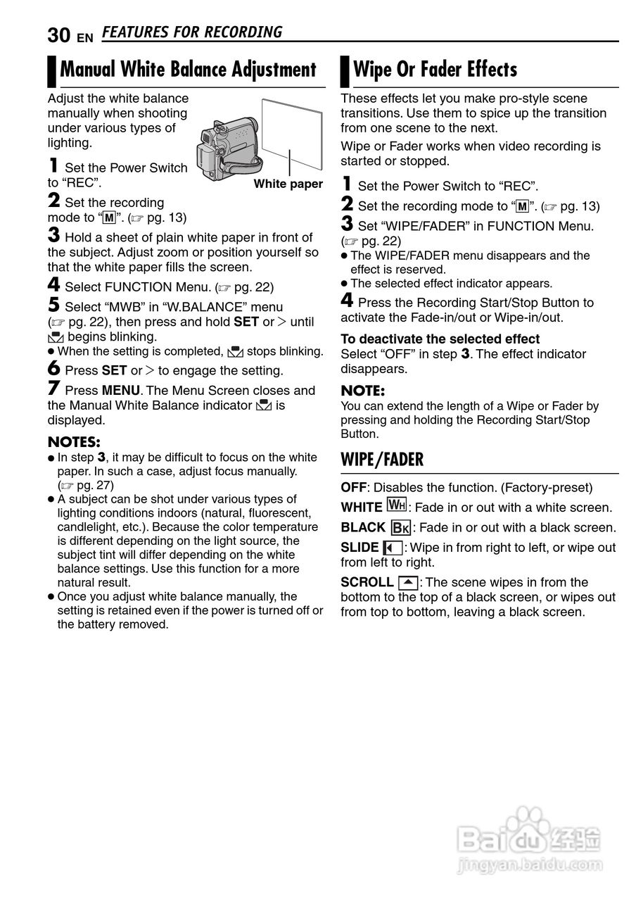 JVC GR-D347U DIGITAL VIDEO CAMERA摄像机说明书:[3]
