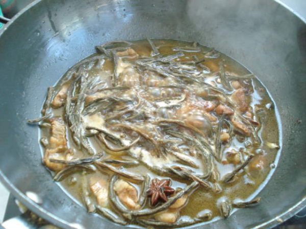 干豆角炖五花肉