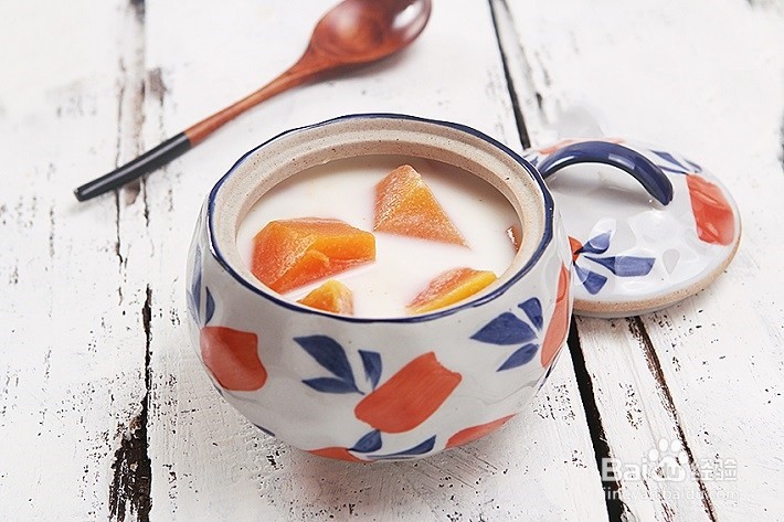 木瓜炖牛奶怎么做