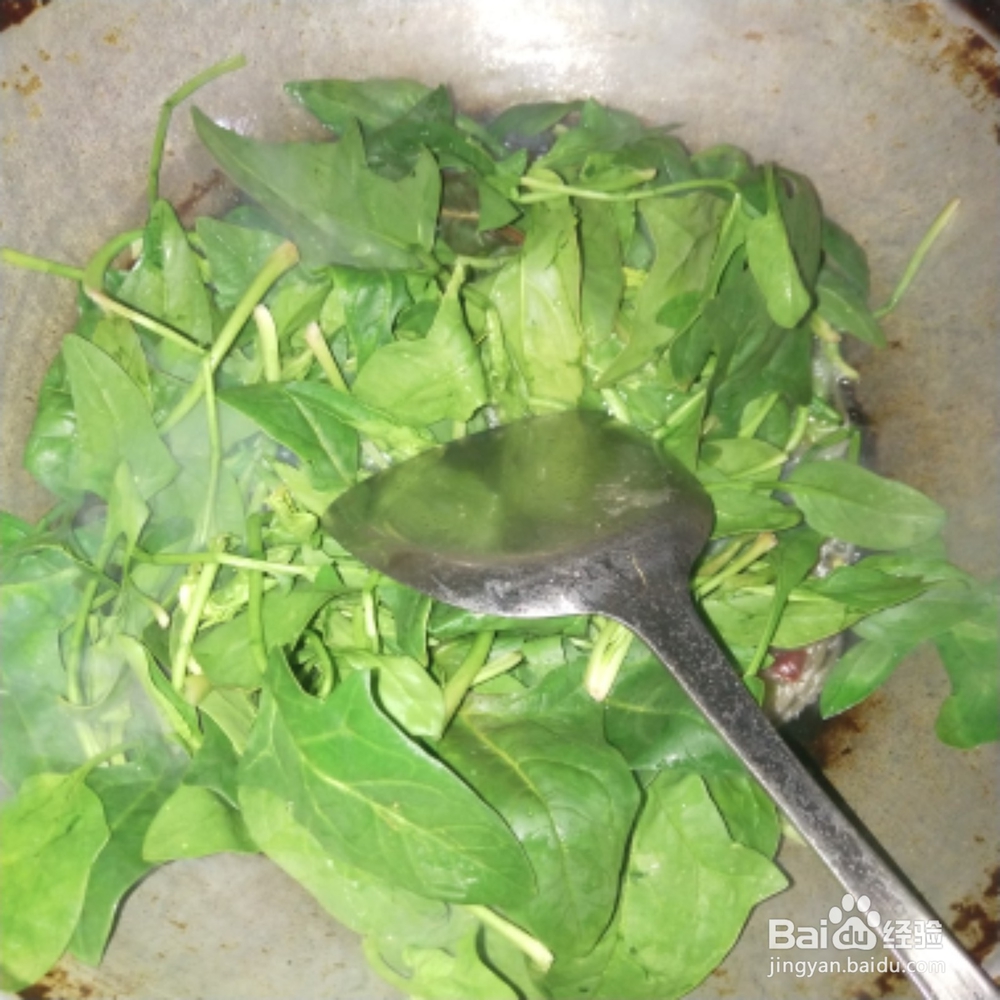 菠菜粉丝做法