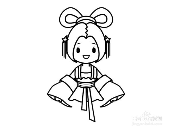 王者荣耀貂蝉的简笔画