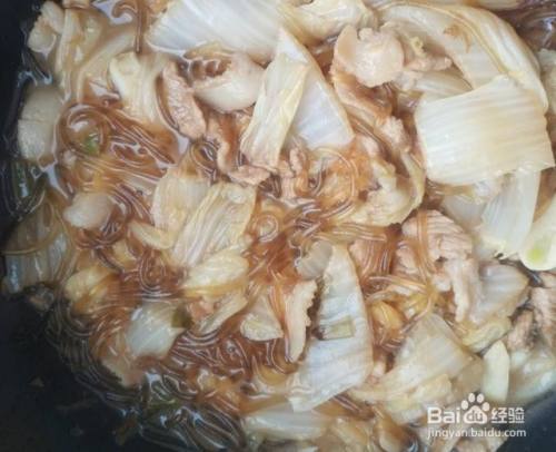 猪肉白菜炖粉条的做法