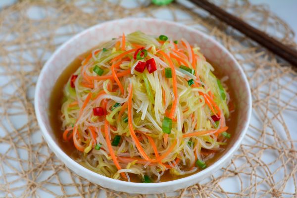 凉拌芹菜豆芽粉丝