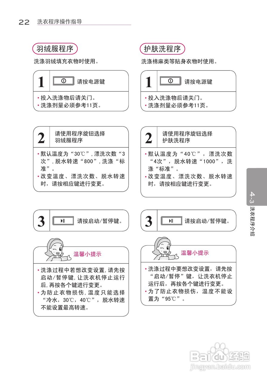 LG WD-N12430D洗衣机使用说明书:[3]