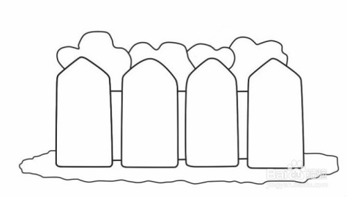 花坛简笔画教程