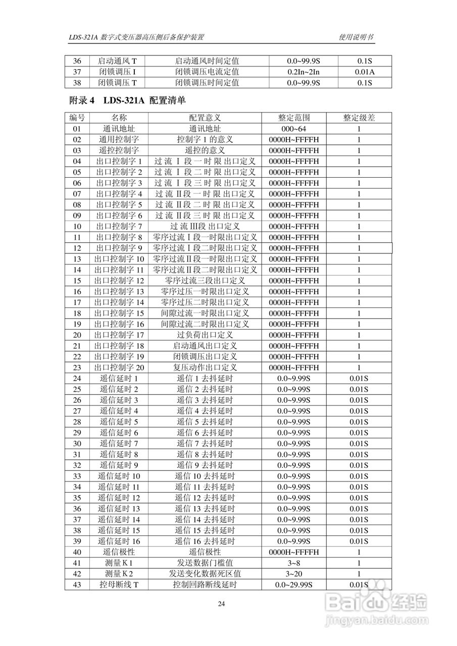 LDS-321A 数字式变压器后备保护装置说明书:[3]