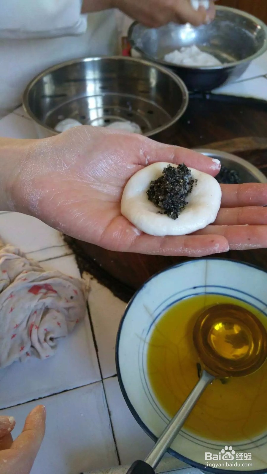芝麻馅儿糯米餜怎么做?