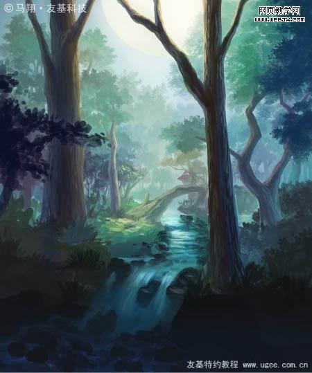 Photoshop鼠绘教程:唯美的梦幻森林