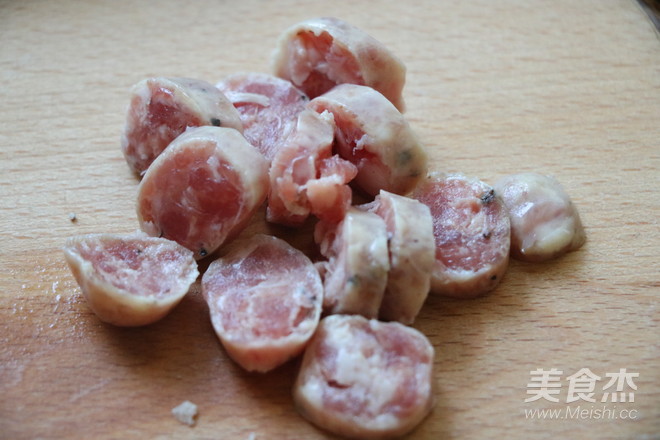 烤箱菜～黑胡椒香肠烤土豆丝