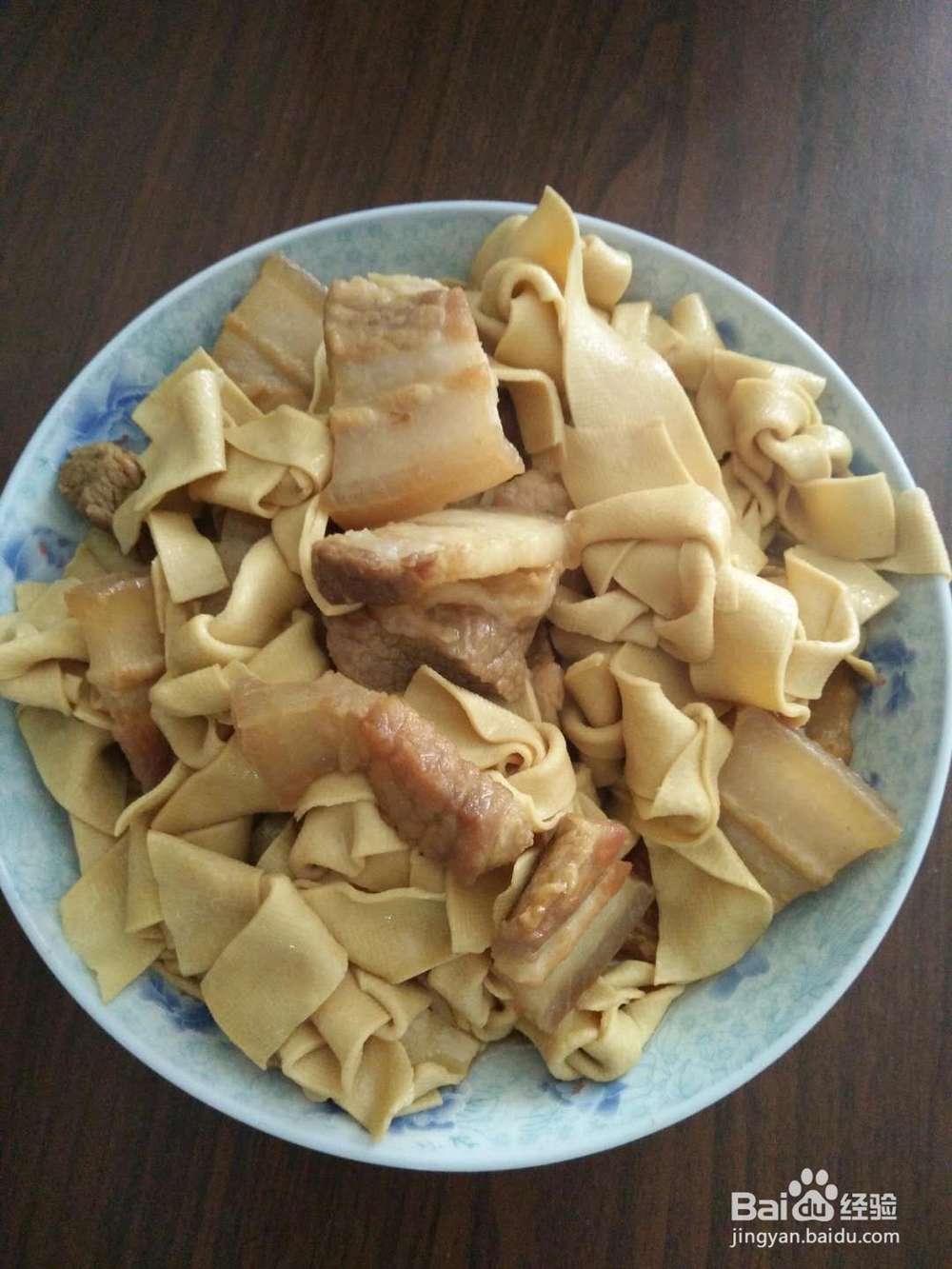 千张结烧五花肉——花式私房菜。