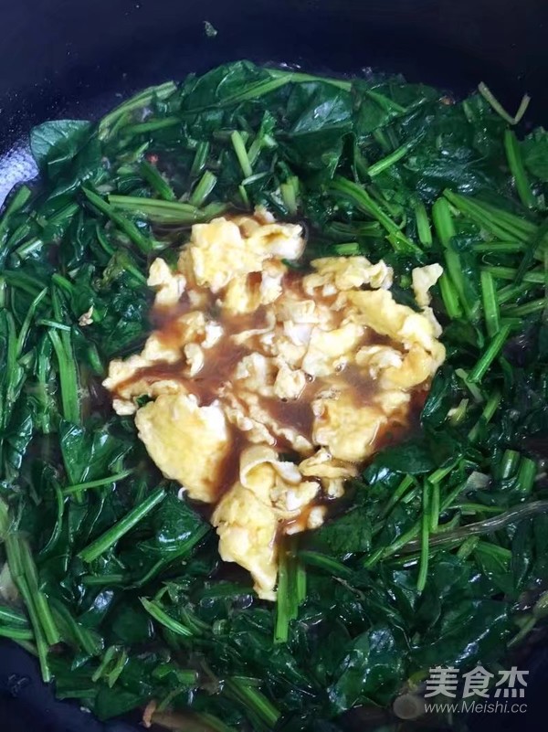 菠菜鸡蛋炖粉条