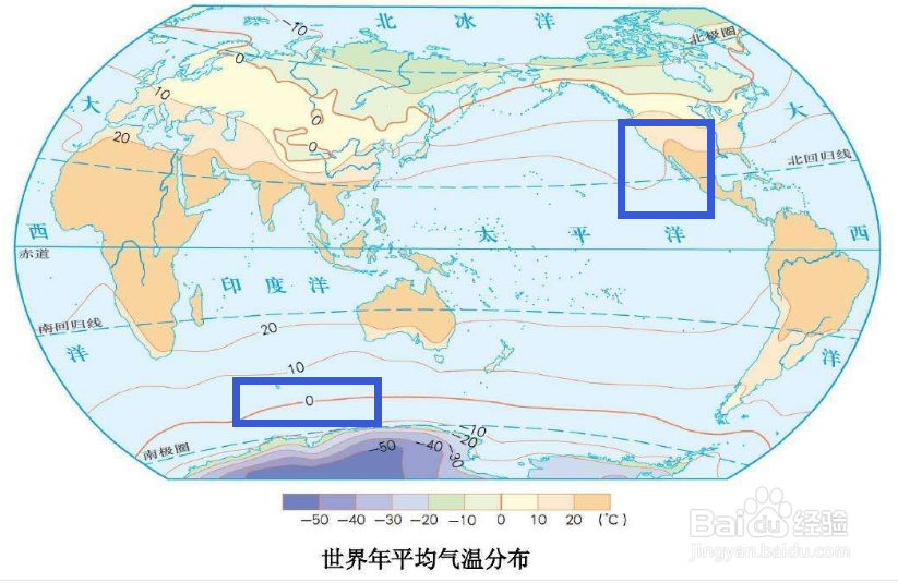 怎样学习初一地理等温线图的判读