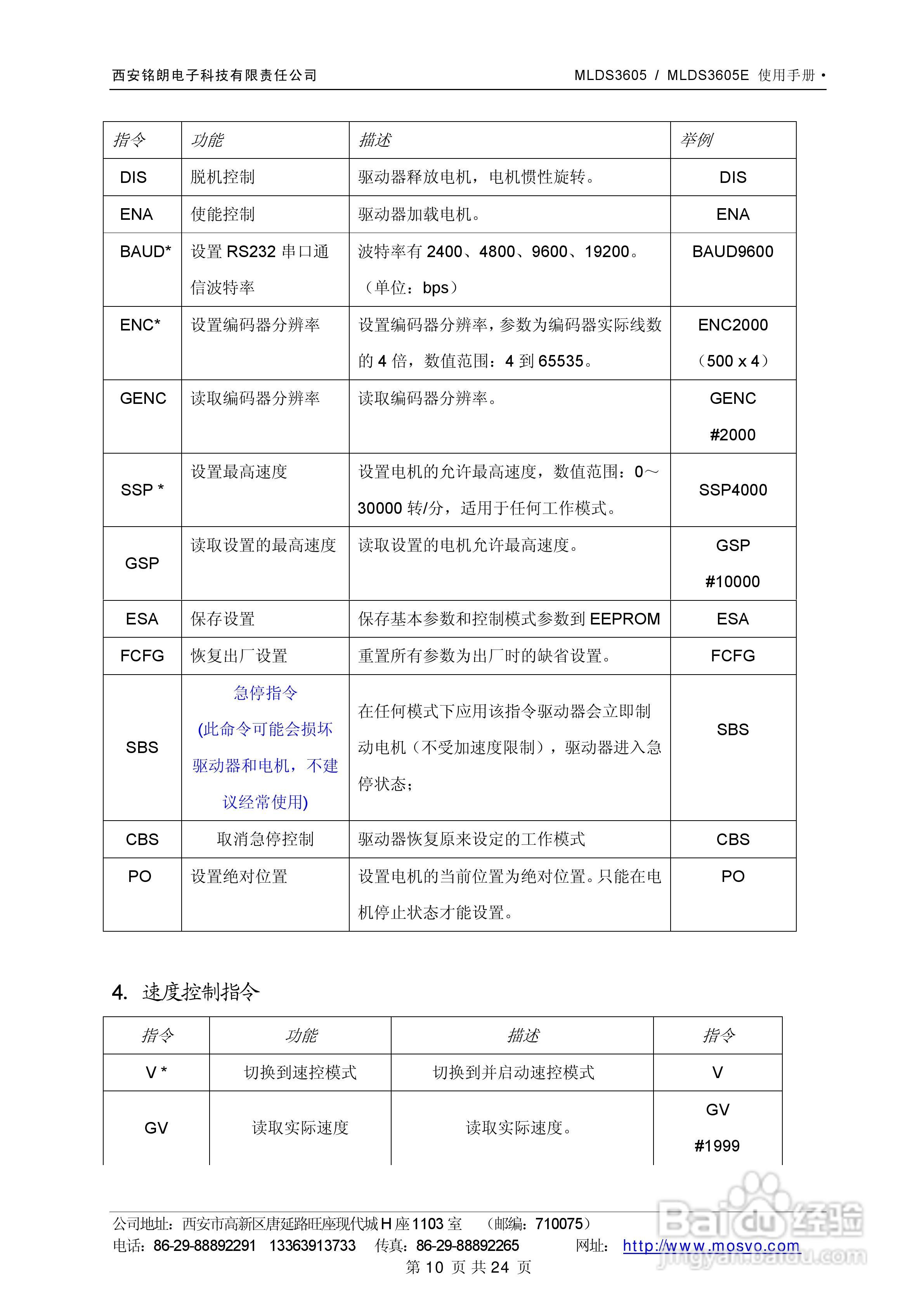 铭朗科技MLDS3605直流伺服驱动器说明书:[2]