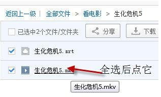 百度云盘挂载字幕在线看电影