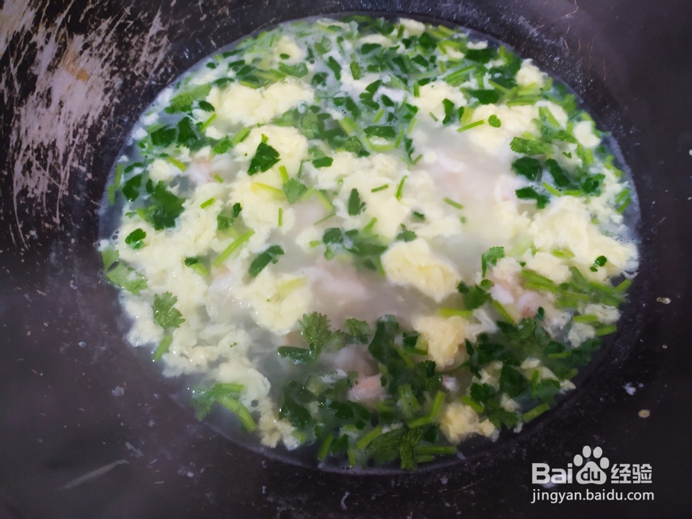 制作美味的虾仁鸡蛋汤