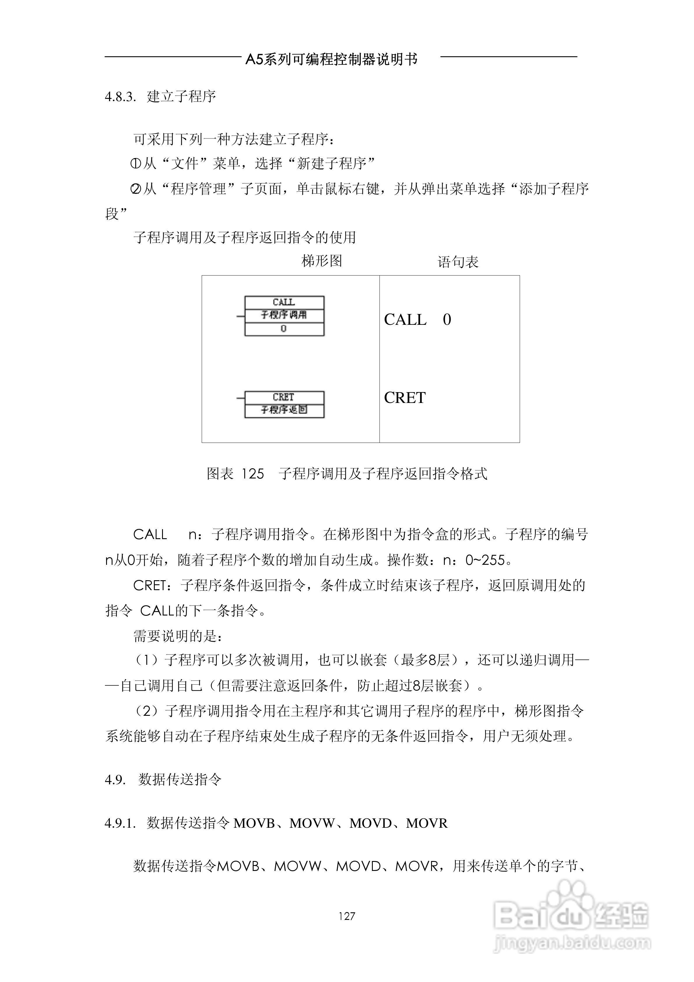 A5系列可编程控制器说明书V1.2:[13]