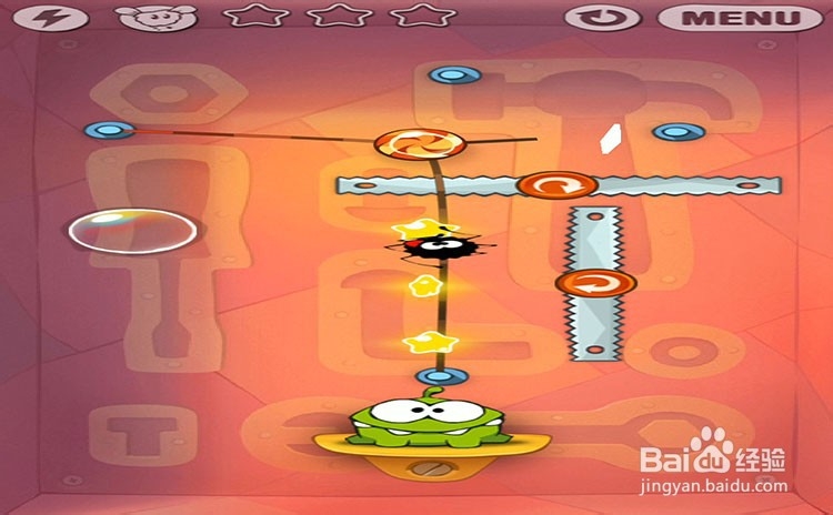 手机游戏割绳子level9-23三星攻略
