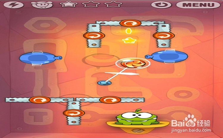 手机游戏割绳子level9-18三星攻略
