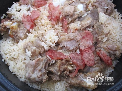 美味腊肠排骨饭