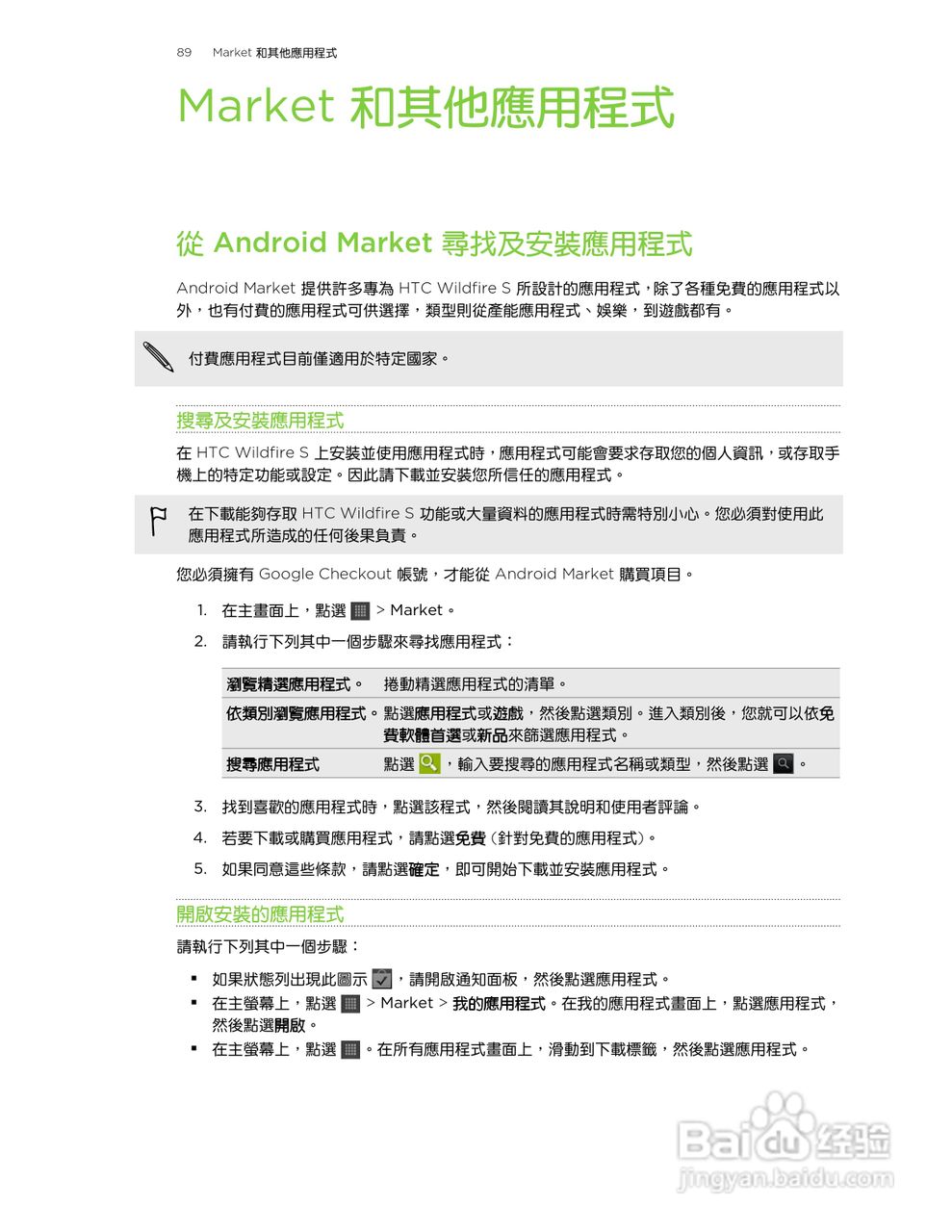 多普达 HTC Wildfire S A515c手机使用说明书:[9]