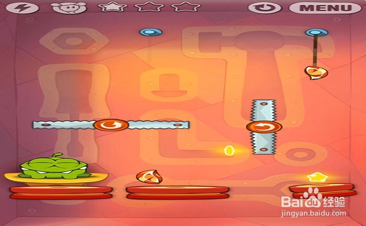 手机游戏割绳子level9-10三星攻略