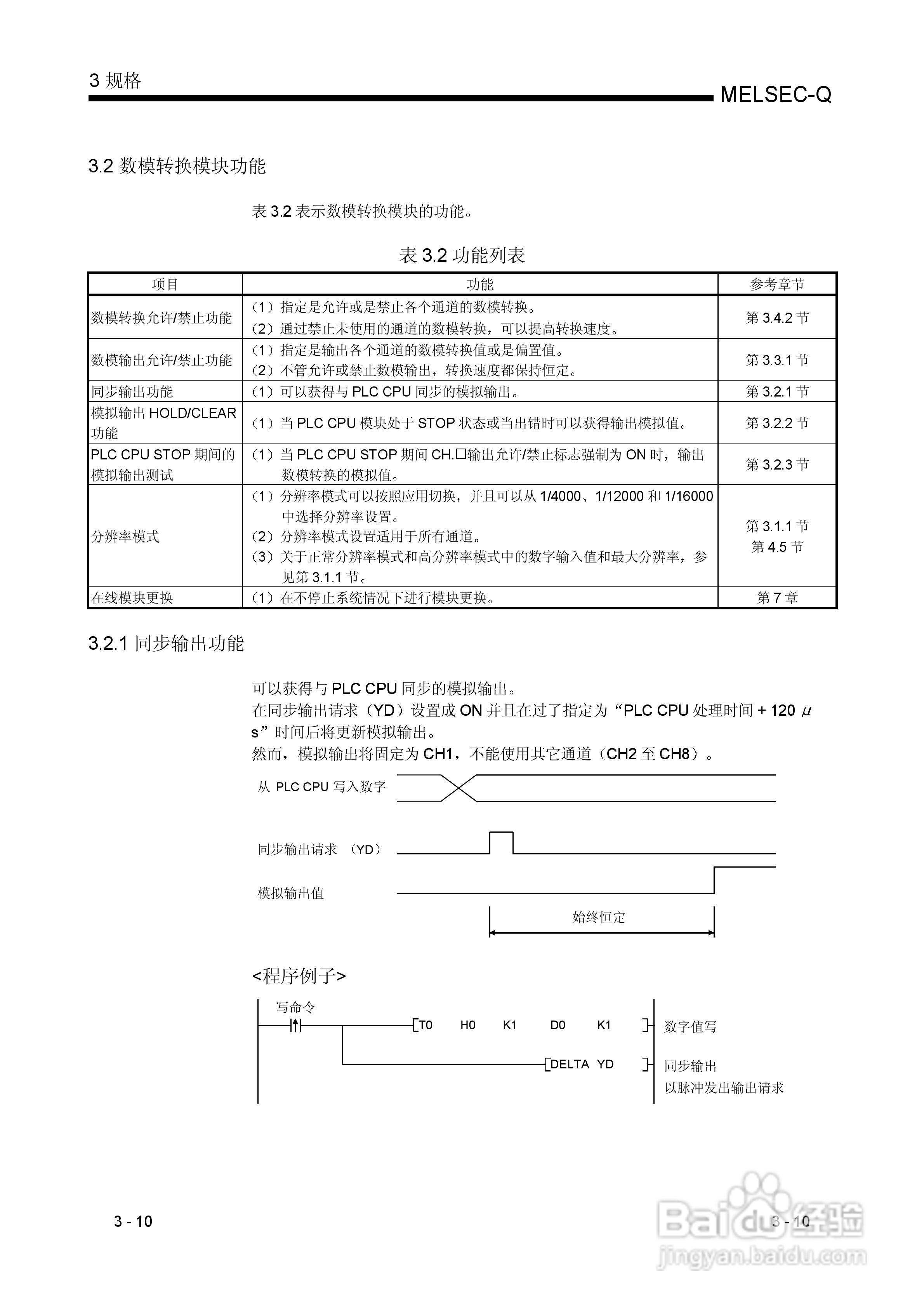 MITSUBISHI Q 系列数模转换模块用户手册:[3]