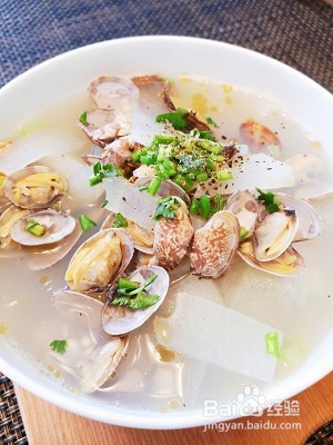 养生食补蛤蜊冬瓜汤的做法