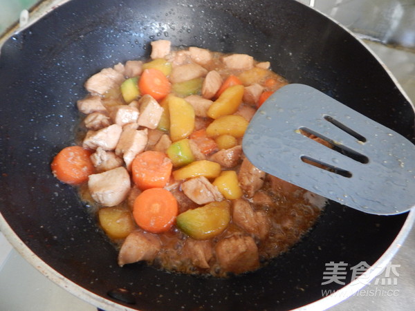 昆布胡萝卜烧鸡丁