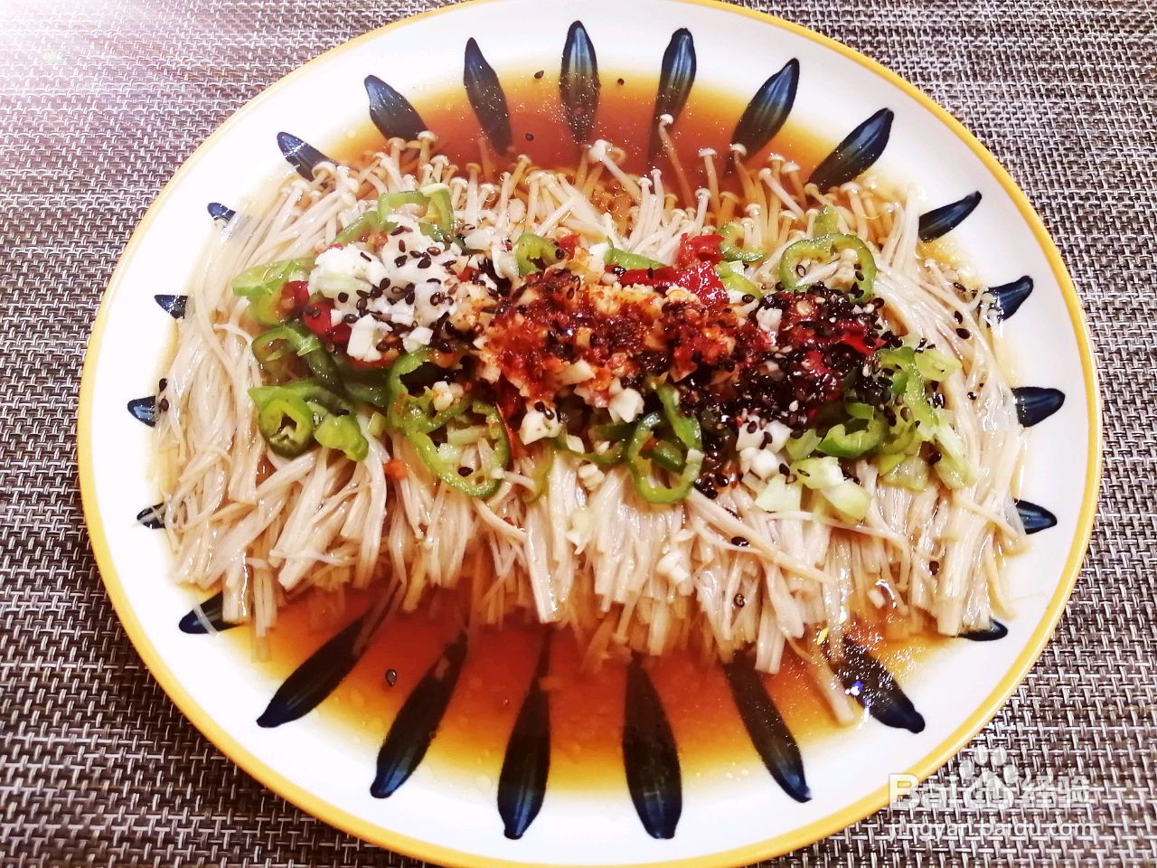 蒜蓉蒸金针菇的做法