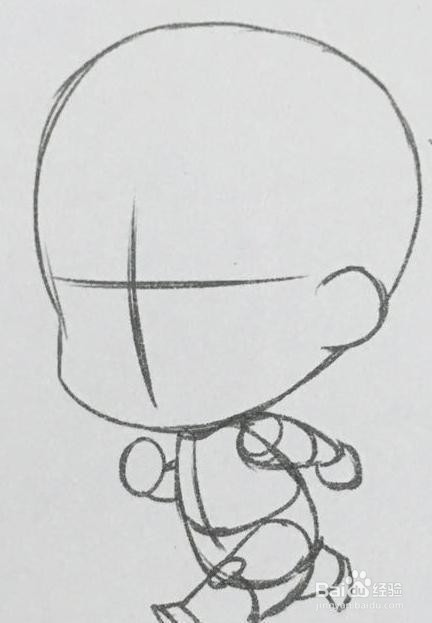行走和奔跑动作的漫画q版人物怎么画?
