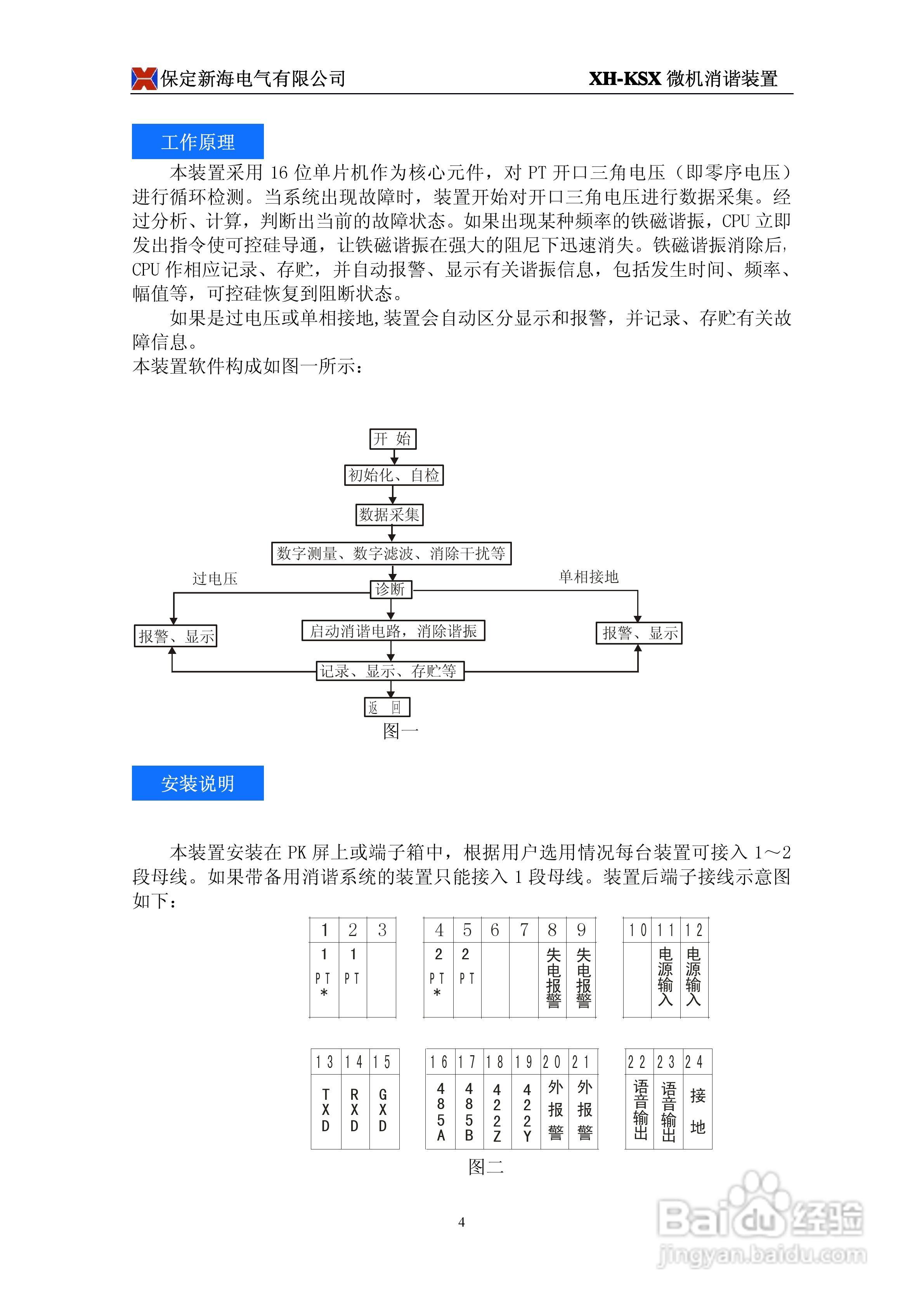 XH-KSX型微机消谐装置使用说明书