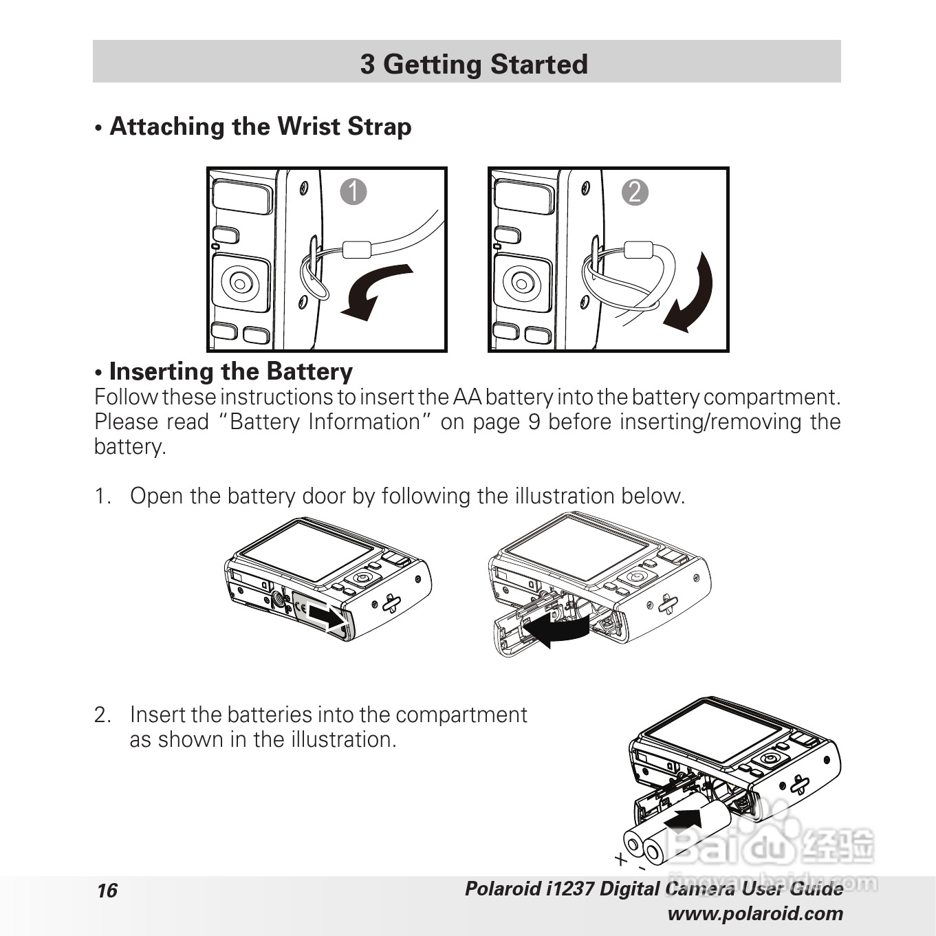 宝丽来Polaroid i1237数码相机使用说明书:[2]