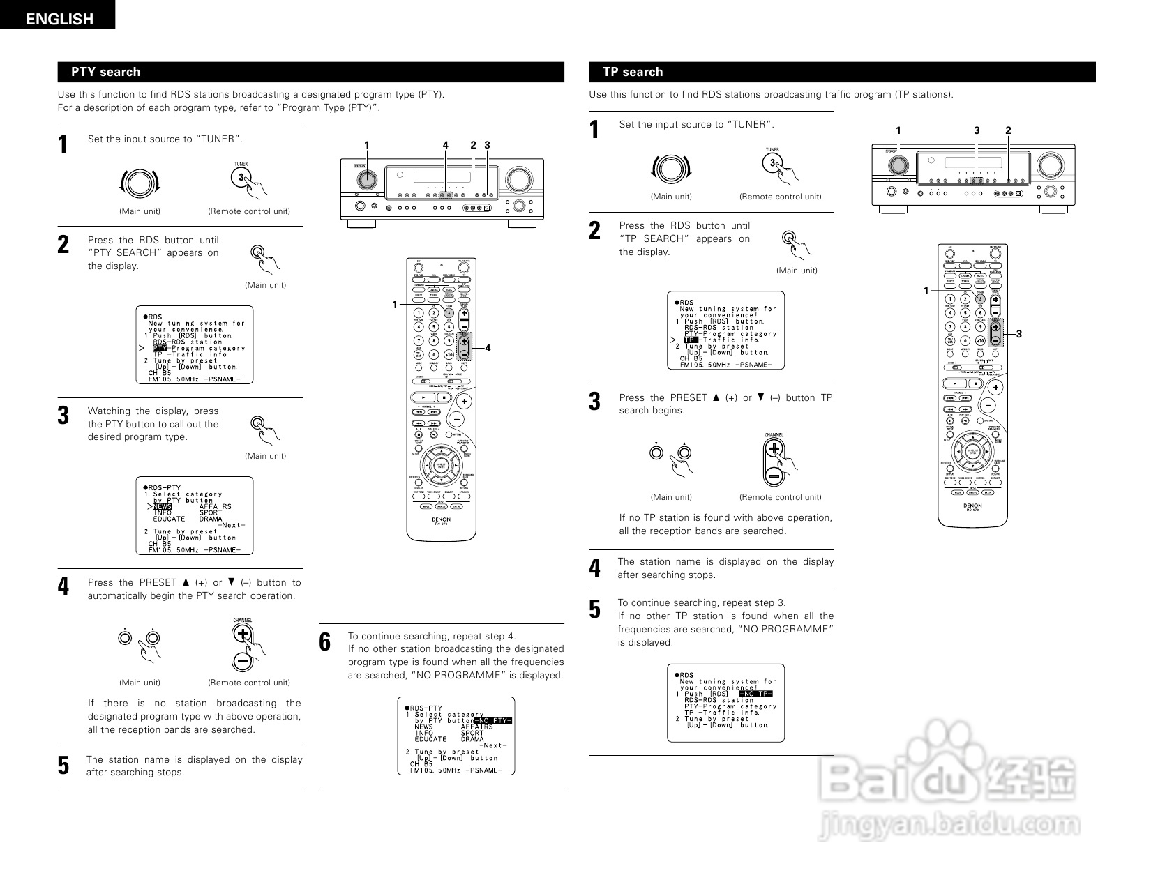 DENON AVR-1905 AV收音环绕扩音机操作说明书:[2]