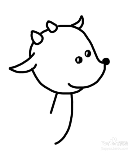 动物简笔画：梅花鹿