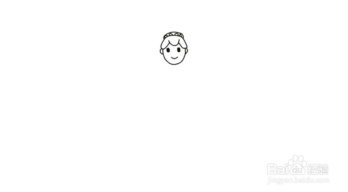 古装美女简笔画画法步骤分解