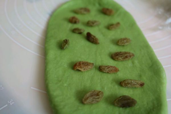 抹茶土司和抹茶豆沙面包