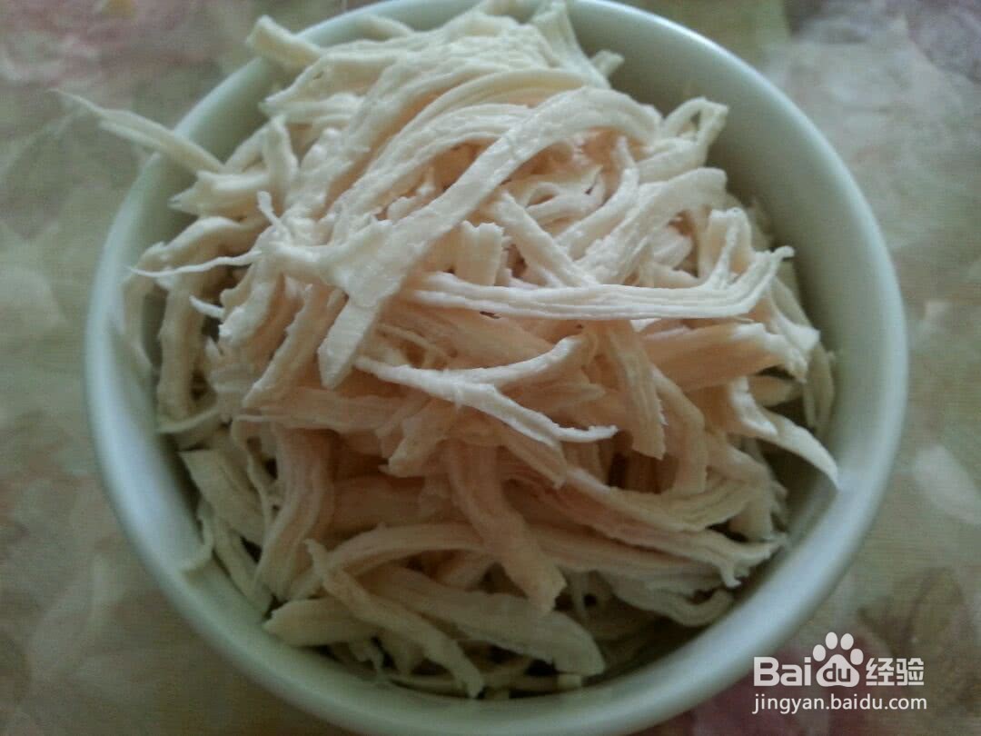 鸡丝凉拌意面的做法