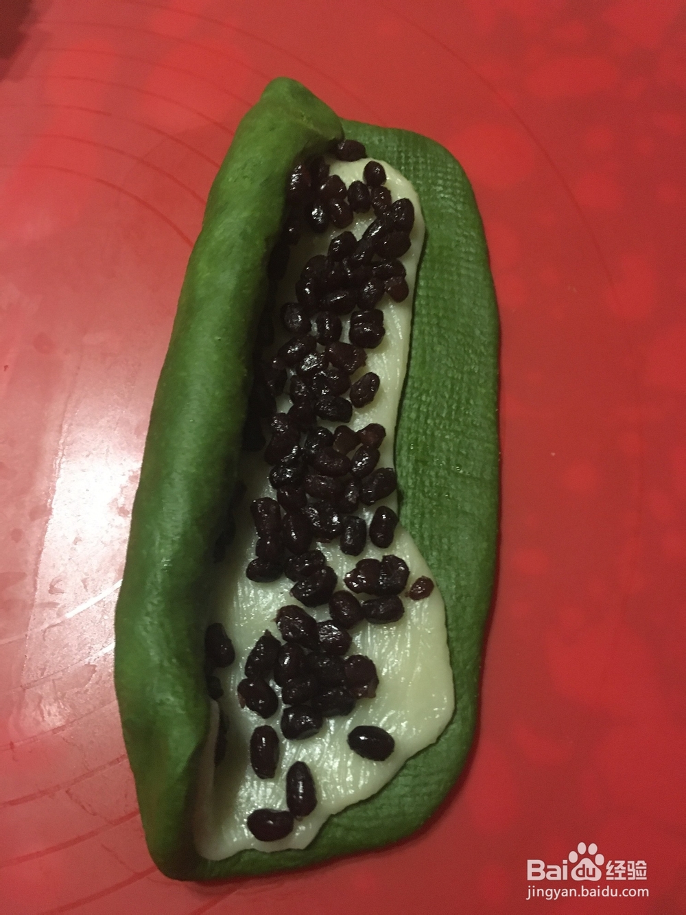 简单好吃抹茶麻薯红豆软欧包的做法