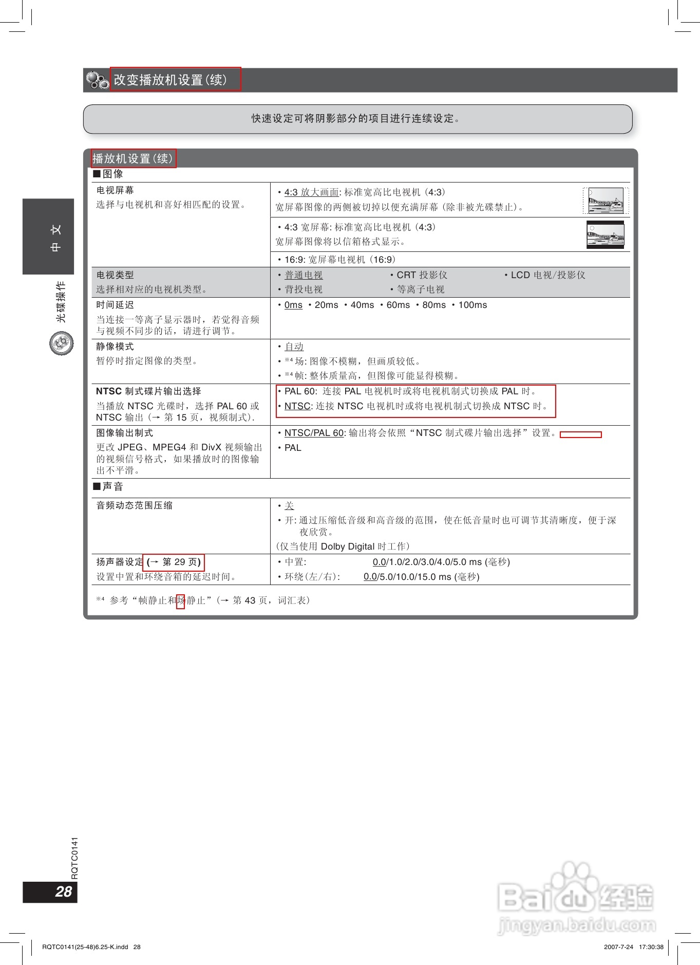 松下SC-HT609家庭影院使用说明书:[2]