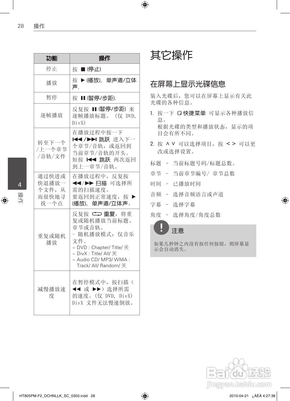 LG HT805PM家庭影院使用说明书:[2]